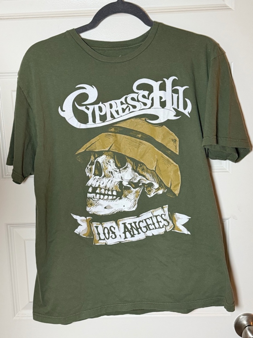 Cypress Hill Los Angeles Olive Graphic Short Sleeve Tee - Men/Women - Picture 2 of 3